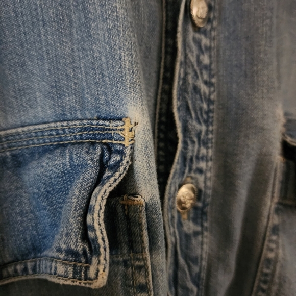 Vintage x 90s Versace Jean Couture Denim Button Down Shirt - Picture 6 of 14